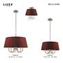 3_Belclaire 4 Light Brushed Nickel Pendant Chandelier more views