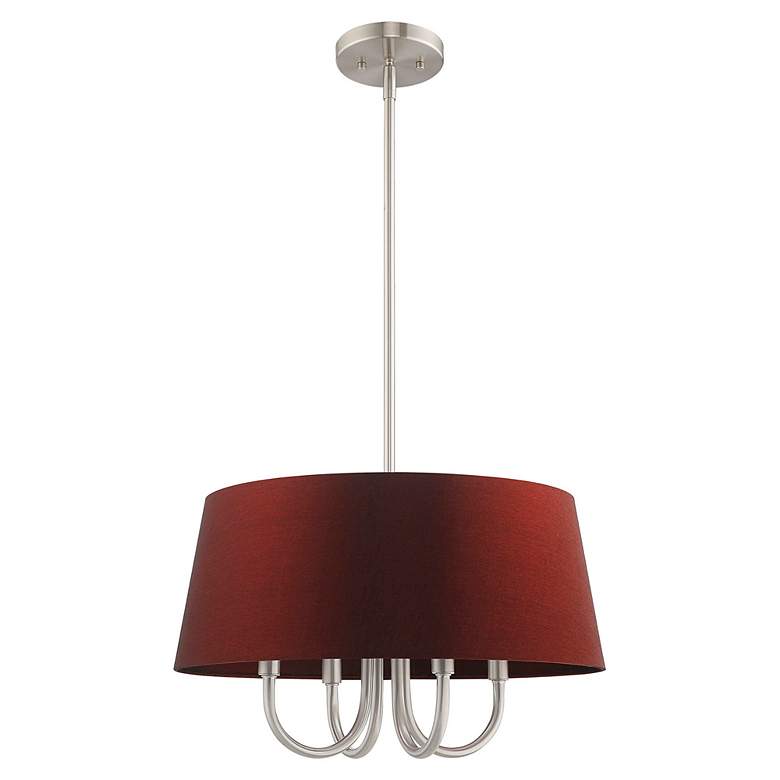 Image 4 Belclaire 4 Light Brushed Nickel Pendant Chandelier more views