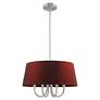 4_Belclaire 4 Light Brushed Nickel Pendant Chandelier more views