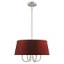 5_Belclaire 4 Light Brushed Nickel Pendant Chandelier more views