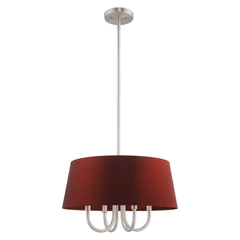 Image 7 Belclaire 4 Light Brushed Nickel Pendant Chandelier more views