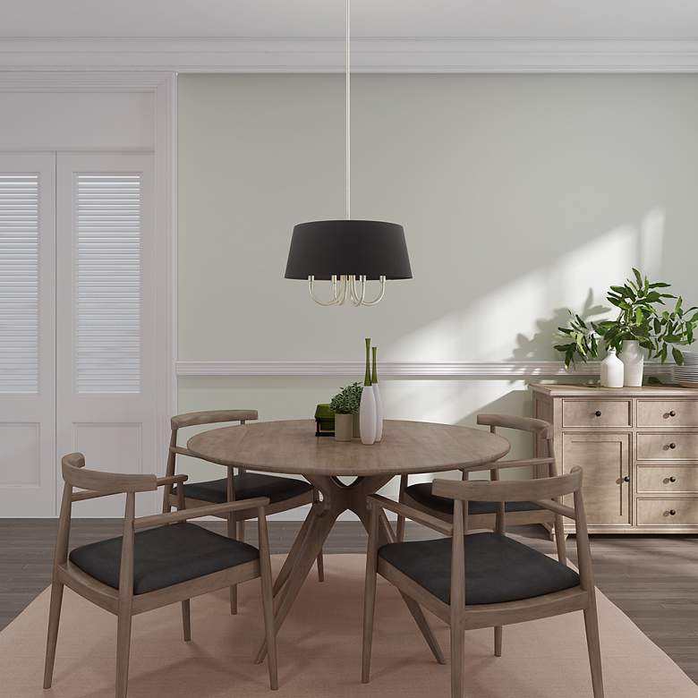 Image 7 Belclaire 4 Light Brushed Nickel Pendant Chandelier more views
