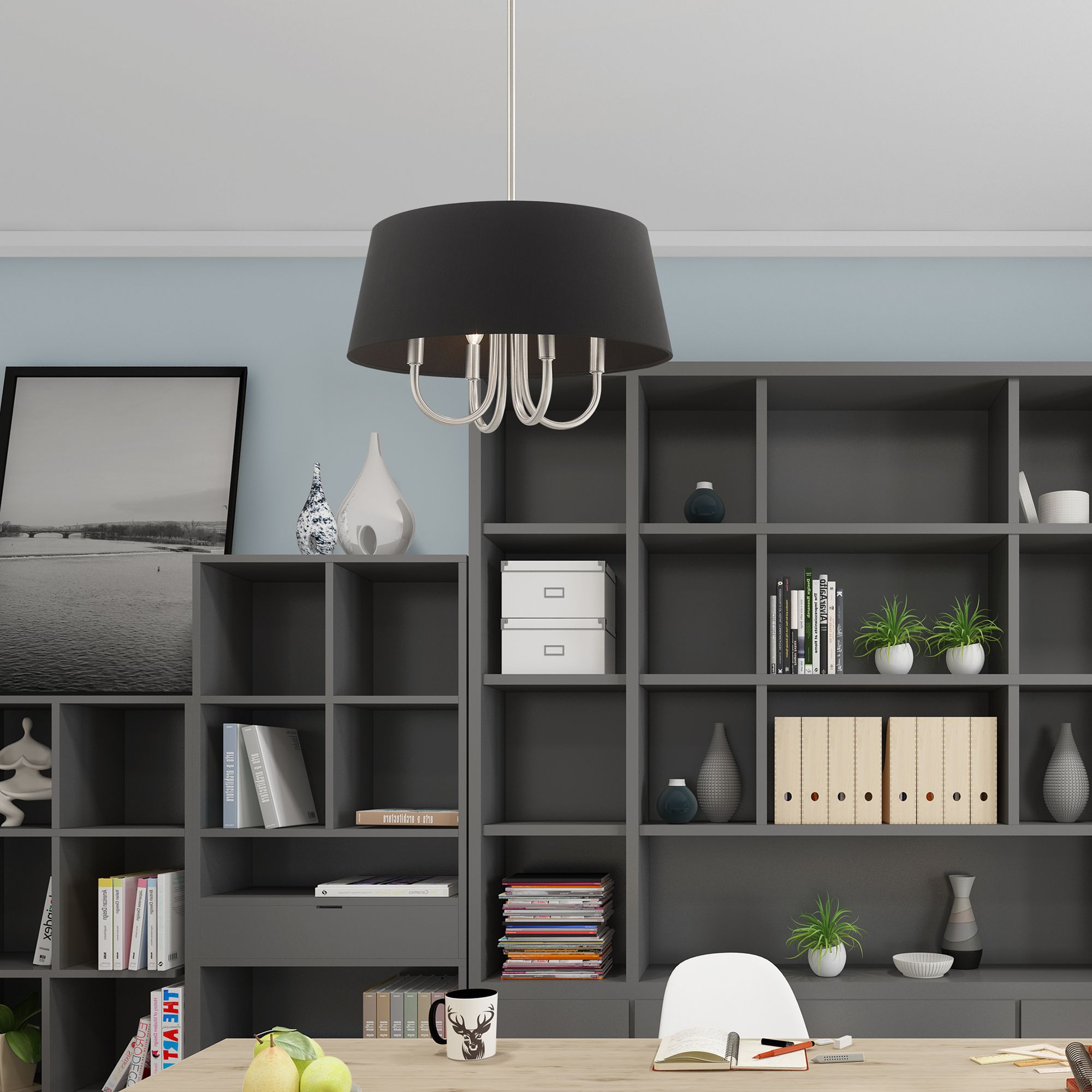 Belclaire 4 Light Brushed Nickel Pendant Chandelier