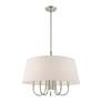 4_Belclaire 6 Light Brushed Nickel Pendant Chandelier more views