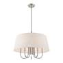 5_Belclaire 6 Light Brushed Nickel Pendant Chandelier more views