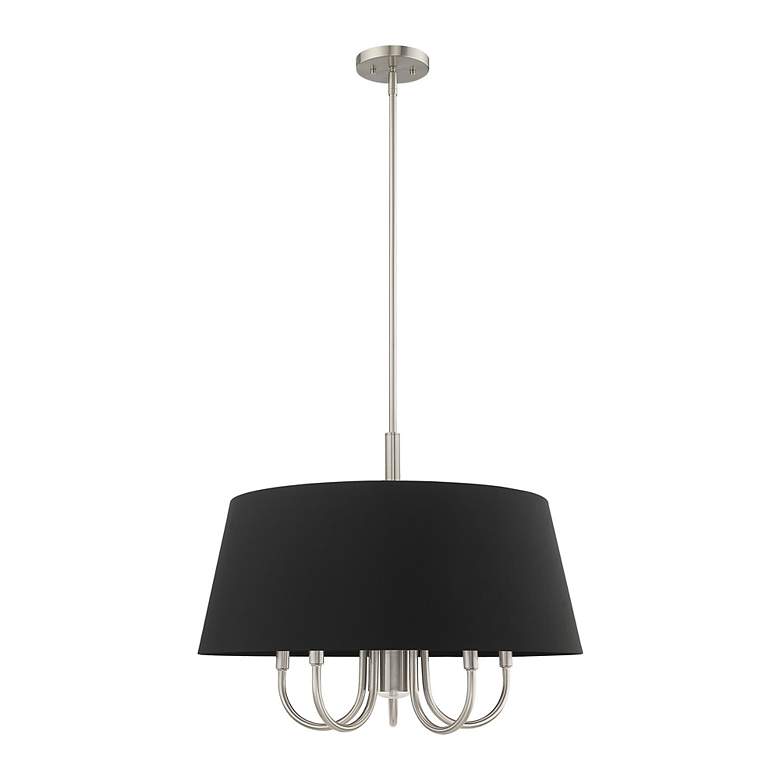 Image 3 Belclaire 6 Light Brushed Nickel Pendant Chandelier more views