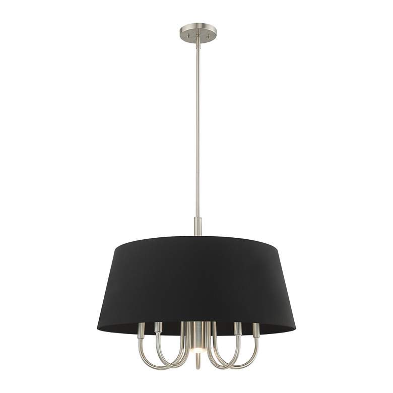 Image 4 Belclaire 6 Light Brushed Nickel Pendant Chandelier more views