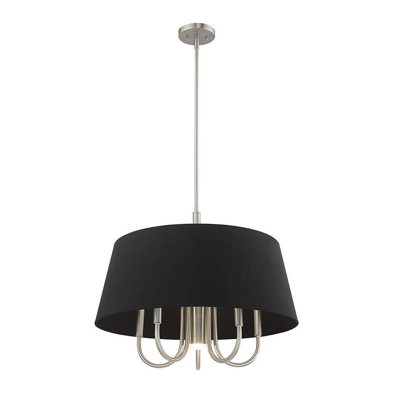 Image 5 Belclaire 6 Light Brushed Nickel Pendant Chandelier more views