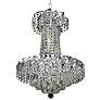 Belenus 18" Wide Traditional Chrome and Crystal Chandelier