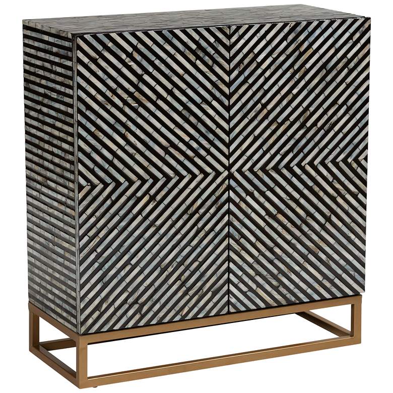 Image 2 Belenus 27 1/2" Wide Black and Gray 2-Door Storage Cabinet
