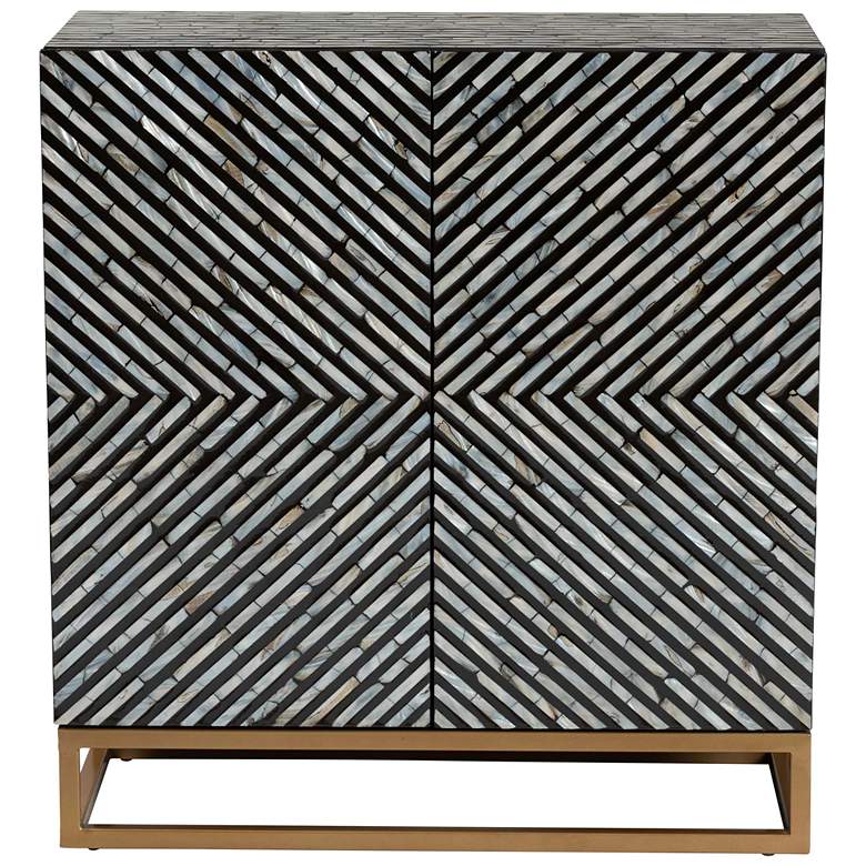 Image 3 Belenus 27 1/2" Wide Black and Gray 2-Door Storage Cabinet more views