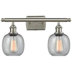 Belfast 11&quot; High Brushed Satin Nickel 2-Light Wall Sconce