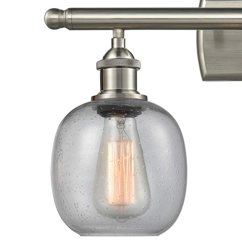 Image 2 Belfast 11" High Brushed Satin Nickel 2-Light Wall Sconce more views