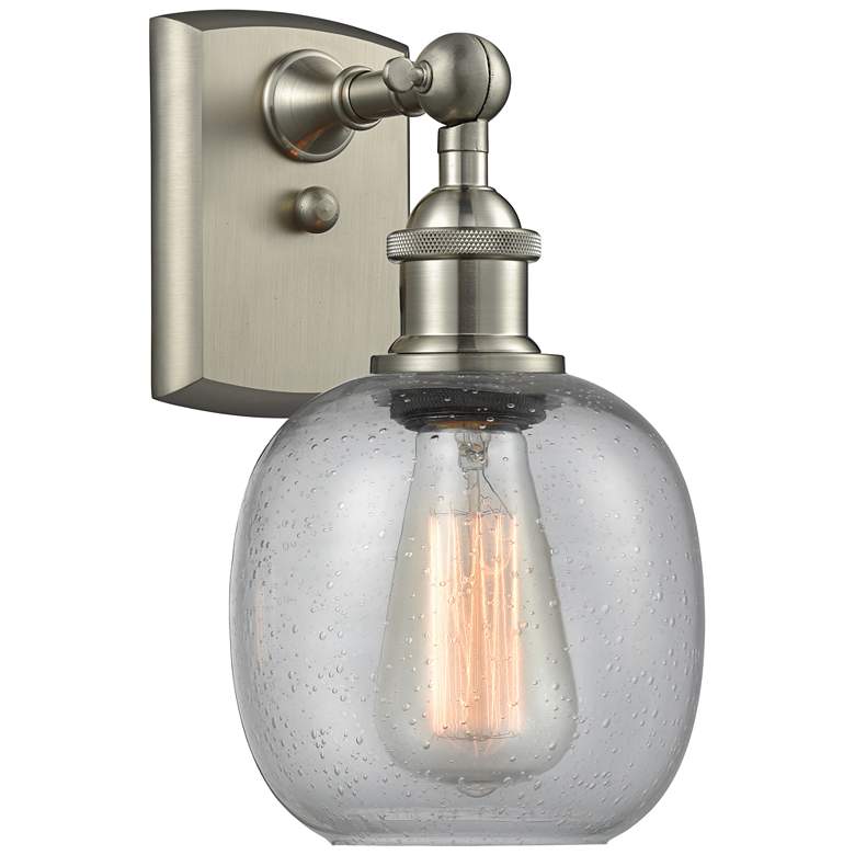 Image 1 Belfast 11" High Brushed Satin Nickel Adjustable Wall Sconce