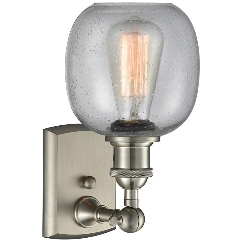 Image 3 Belfast 11 inch High Brushed Satin Nickel Adjustable Wall Sconce more views