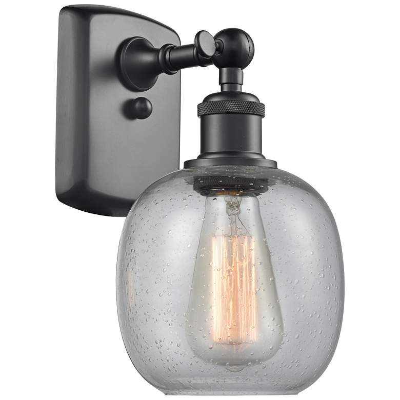 Image 2 Belfast 11" High Matte Black Adjustable Wall Sconce