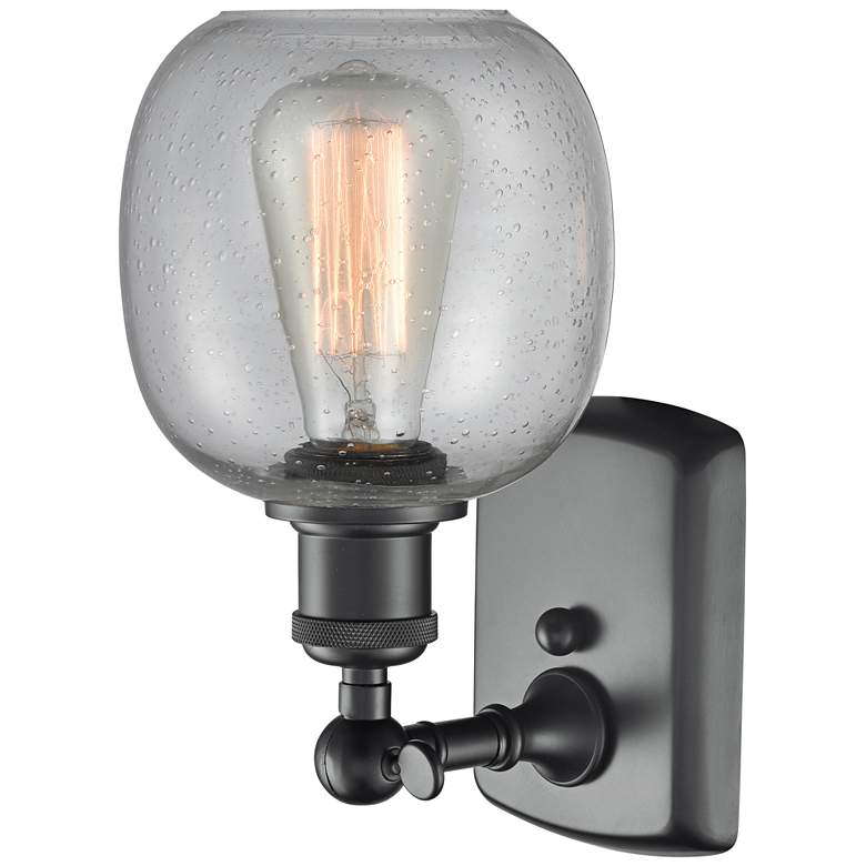 Image 4 Belfast 11" High Matte Black Adjustable Wall Sconce more views
