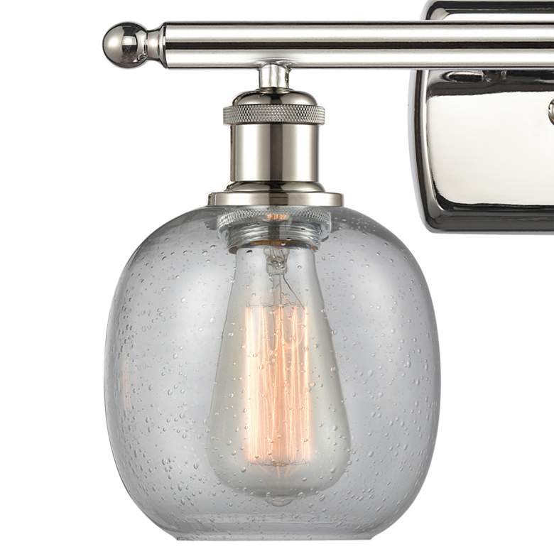 Image 2 Belfast 11" High Polished Nickel 2-Light Wall Sconce more views