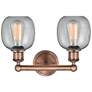 3_Belfast 15" Wide 2 Light Antique Copper Bath Vanity Light With Seedy S more views