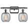 Belfast 16" 2-Light Polished Chrome Bath Light w/ Seedy Shade