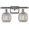 Belfast 2 Light 16" LED Bath Light - Brushed Satin Nickel - Clear Crac