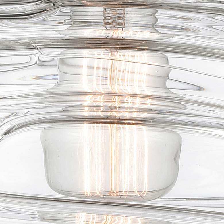 Image 4 Belfast 24" 3-Light Brushed Satin Nickel Bath Light w/ Deco Swirl Shad more views