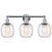 Belfast 24" 3-Light Polished Chrome Bath Light w/ Deco Swirl Shade