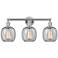 Belfast 24" 3-Light Polished Chrome Bath Light w/ Seedy Shade