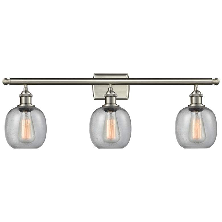 Image 1 Belfast 26 inchW Brushed Satin Nickel 3-Light Bath Vanity Light