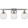 Belfast 3 Light 26" LED Bath Light - Brushed Satin Nickel - Deco Swirl