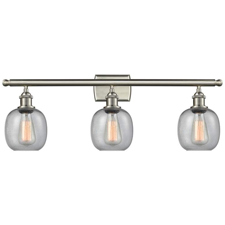 Image 1 Belfast 3 Light 26" LED Bath Light - Brushed Satin Nickel - Seedy Shad