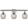 Belfast 3 Light 26" LED Bath Light - Brushed Satin Nickel - Seedy Shad