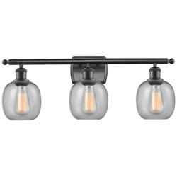 Belfast 3 Light 26" LED Bath Light - Matte Black - Seedy Shade