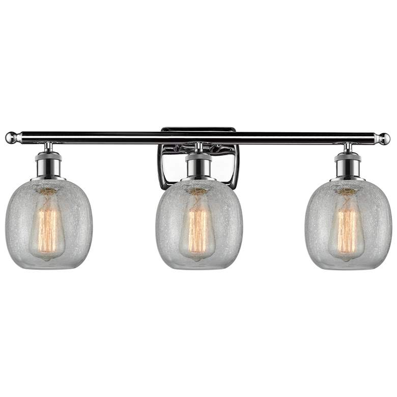 Image 1 Belfast 3 Light 26" LED Bath Light - Polished Chrome - Clear Crackle S