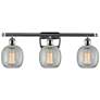 Belfast 3 Light 26" LED Bath Light - Polished Chrome - Clear Crackle S