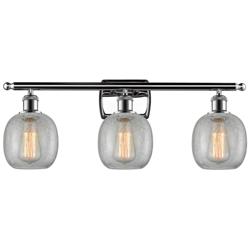 Belfast 3 Light 26" LED Bath Light - Polished Chrome - Clear Crackle S