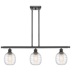 Belfast 3 Light 36" LED Island Light - Oil Rubbed Bronze  - Deco Swirl