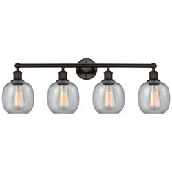 Belfast 33" 4-Light Oil Rubbed Bronze Bath Light w/ Seedy Shade