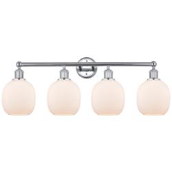 Belfast 33" 4-Light Polished Chrome Bath Light w/ Matte White Shade