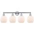 Belfast 33" 4-Light Polished Chrome Bath Light w/ Matte White Shade