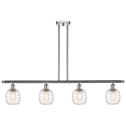 Belfast 4 Light 48" LED Island Light - Polished Chrome  - Deco Swirl S
