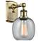 Belfast 6" Antique Brass Sconce w/ Seedy Shade