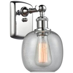 Belfast 6" LED Sconce - Chrome Finish - Seedy Shade