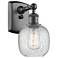 Belfast 6" Oil Rubbed Bronze Sconce w/ Clear Crackle Shade