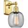 Belfast 6" Satin Gold Sconce w/ Seedy Shade