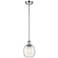 Belfast 6" Wide Polished Chrome Stem Hung Mini Pendant w/ Deco Swirl S