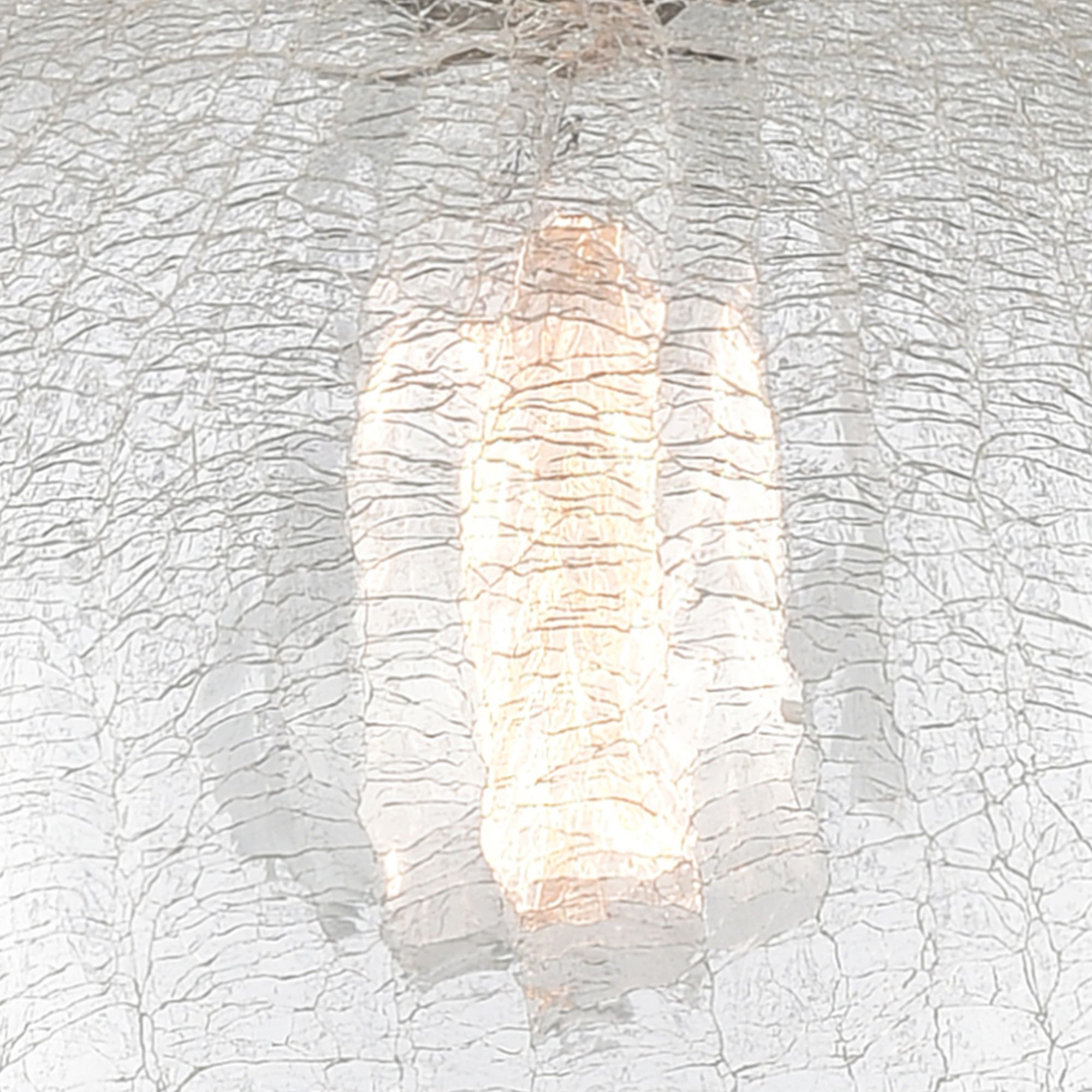 Image 3 Belfast 6"W Black Antique Brass Flush Mount With Clear Crackle Glass S more views