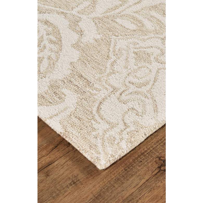 Image 3 Belfort 8698776 5'x8' Tan and Ivory Floral Paisley Area Rug more views