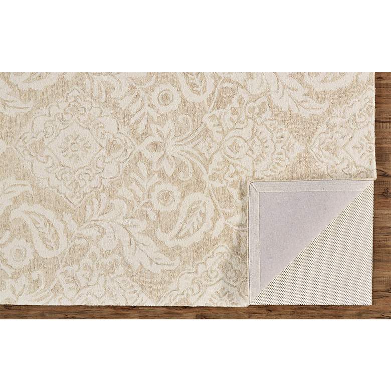 Image 4 Belfort 8698776 5'x8' Tan and Ivory Floral Paisley Area Rug more views