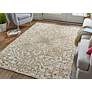 Thumbnail1 of Belfort 8698778 2'x3' Brown Ivory Geometric Floral Area Rug